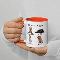 Mug with Color Inside and Color Handle - Choir Pups