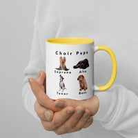 Mug with Color Inside and Color Handle - Choir Pups