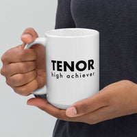 White glossy mug - Tenor high achiever