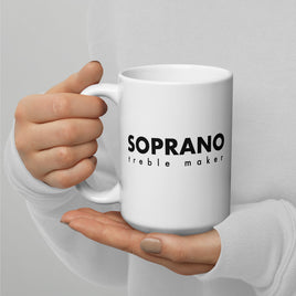 White glossy mug - Soprano treble maker
