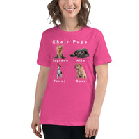 Women's Relaxed Fit Short Sleeve Tee - Choir Pups