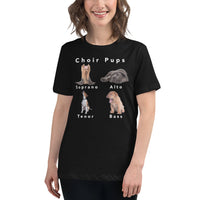 Women's Relaxed Fit Short Sleeve Tee - Choir Pups