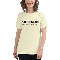 Women's Relaxed Fit Short Sleeve Tee - Soprano treble maker