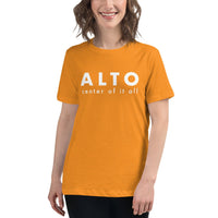 Women's Relaxed Fit Short Sleeve Tee - Alto center of it all