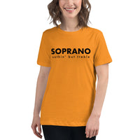 Women's Relaxed Fit Short Sleeve Tee - Soprano nothin' but treble