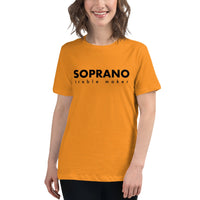 Women's Relaxed Fit Short Sleeve Tee - Soprano treble maker