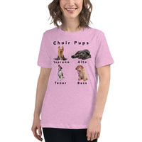 Women's Relaxed Fit Short Sleeve Tee - Choir Pups