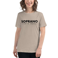 Women's Relaxed Fit Short Sleeve Tee - Soprano treble maker