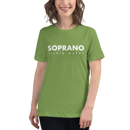 Women's Relaxed Fit Short Sleeve Tee - Soprano treble maker