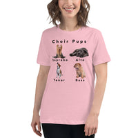 Women's Relaxed Fit Short Sleeve Tee - Choir Pups