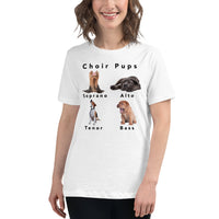 Women's Relaxed Fit Short Sleeve Tee - Choir Pups